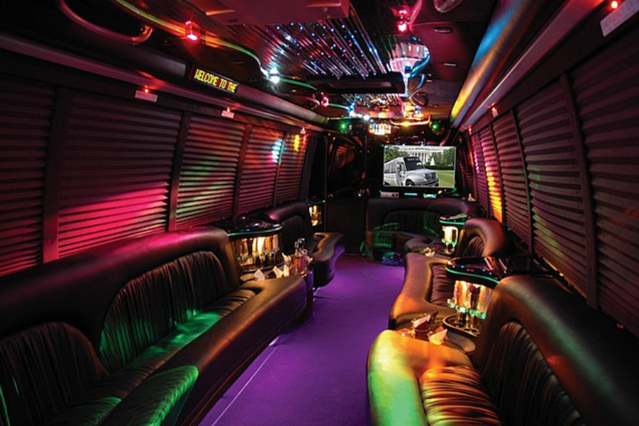 party bus interior